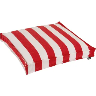 H.O.C.K. Classic Streifen Sitzkissen 50 x 50 cm Rot