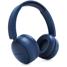 Energy Sistem Radio Color Bluetooth-Kopfhörer mit FM-Radio (100% recycelter Kunststoff, MP3-Player und Micro-SD-Player, Bluetooth-Technologie), Blau