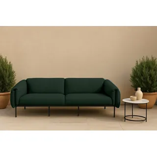 3-Sitzer OTTO HOME "Lumi", grün (deep forest), B:226cm H:73cm T:96cm, 100% Polip, Sofas, 3-Sitzer, Outdoor Gartensofa, wetterfeste Materialien, Breite 228 cm