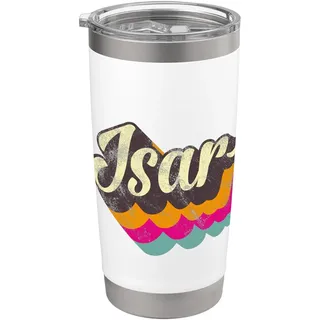 Isar Liebe // München Liebe Bayern Geschenke Fun Doppelwandiger Edelstahl-Thermobecher