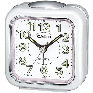 CASIO Quarzwecker "TQ-142-1EF" Wecker, Reisewecker, Leuchtzeiger, Leuchtziffern, Schlafzimmer, weiß