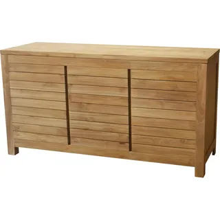 Teako Design Waschbeckenunterschrank Bjurholm Teak Massivholz 90/120/150cm - Badmöbel ohne Waschbecken (50 x 150 x 80 cm) - Braun