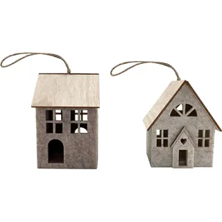 Boltze Deko-Anhänger Neyla 2-fach Sortiert Beige