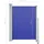 Seitenmarkise 100 x 300 cm Blau Polyester