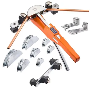 Vevor Rohrbiegegerät, 6-22 mm, Biegemaschine bis 90°, Vorwärts-/Rückwärts-Handbi