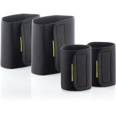 Bild Unisex Erwachsene V0101065 Sportbänder mit Sauna Effekt für Arme und Beine (4 Stück), Schwarz, Unitalla
