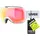 downhill kontrastverstärkende Skibrille mit schmalem Rahmen extra weitem Sichtfeld für Damen Herren white/red-purple one size