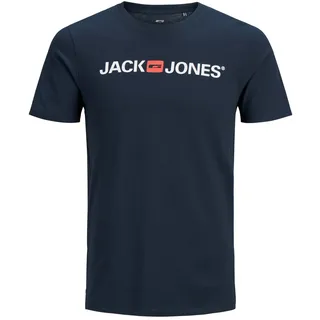 JACK & JONES T-Shirt Klassisches, Navy, L