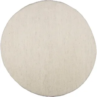 OTTO home Wollteppich "Punam" rund 28 mm Höhe echter Berber aus Marokko, einfarbig, reine Wolle, handgeknüpft, natur