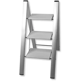Hocker Kolumbus Leonardo Silber Aluminium