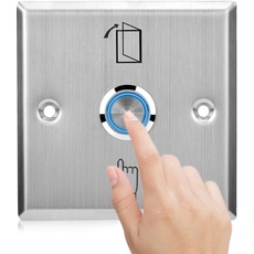 Exit Schalter Button Schalter für Türzugriffskontrolle Mit Kontrollleuchte Zugangskontrollsystem für Haus, Office, Gate
