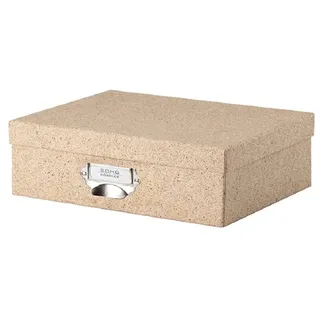 Rössler SOHO Aufbewahrungsbox mit Deckel A4 | Aufbewahrungsbox aus Papier | Bad Organizer | Organizer Küche | Organizer Schminke | Boxen Aufbewahrung | 34 x 26 x 10 cm | 1 Stück | Farbe: Cacao