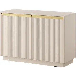 Masseno Kommode Maestro 104/72/39 cm mit 2 Türen Beige , Holzwerkstoff , 104x72x39 cm , Kleinmöbel, Kommoden, Sideboards