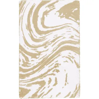 Badematte EGERIA "Marble" Gr. 3, beige (creme), H:10mm, Baumwolle, Badematten, Badematte