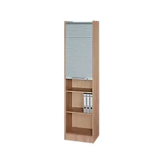 Hammerbacher Rollladenschrank Austria Braun, Silber 500 x 400 x 2.004 mm