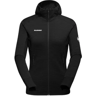 Mammut Taiss Light ML Hooded Jacket Women | Midlayer Fleecejacke für Damen mit Kapuze | Schwarz, XL