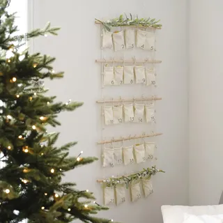 DIY Adventskalender 24 Stoffbeutel