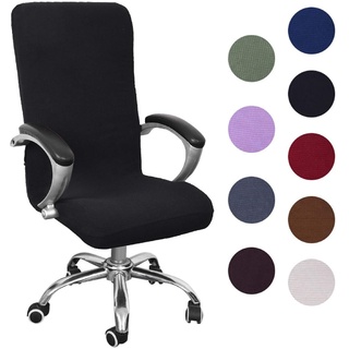 Souarts Bezug für Bürostuhl Bürostuhl-Bezug Abnehmbare Elastische Universal Stretch Stuhlhussen Stuhlbezug Computer Stuhl Schreibtischstuhl Drehstuhl Office Chair Abdeckungen Hussen