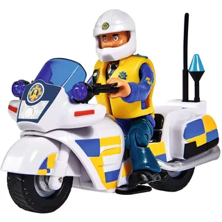 Simba Feuerwehrmann Sam Polizei Motorrad mit Figur