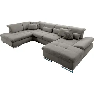 Set One by Musterring Wohnlandschaft »SO 4100 komfortable Federkernunterfederung, inkl. Kopfteilverstellung« wahlweise Bettfunktion und Sitztiefenverstellung, U-Form,