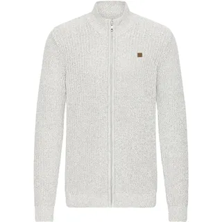 Strickjacke SOLID "Strickjacke SDRicard", Herren, Gr. XXL, grau (light grau melange), Obermaterial: 70% Baumwolle CO recyc.. 30% Polyester Pol. recyc.., Strickjacken Strickjacke