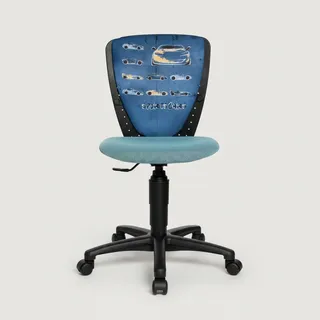 TOPSTAR Kinderdrehstuhl NIC Sportcars Schreibtischstuhl Blau Ergonomisch