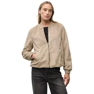 Street One Damen 2115436 Fake Fur Blouson, Smooth Champagne, 42