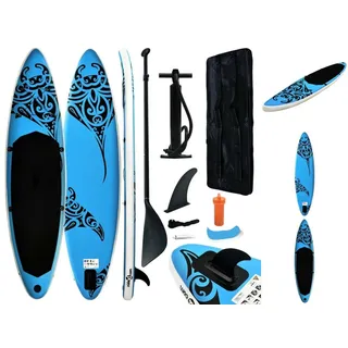vidaXL Aufblasbares Stand Up Paddle Board Set 305x76x15 cm Blau