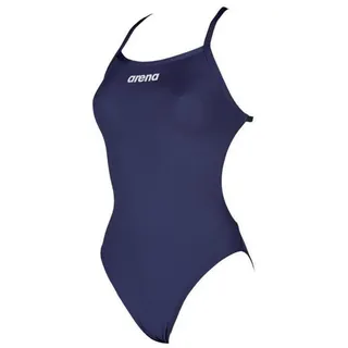 ARENA Solid Light Tech High Einteiliger Badeanzug Damen, Sport Schwimmanzug aus Chlorbeständigem MaxLife Material mit UV-Schutz Faktor 50+