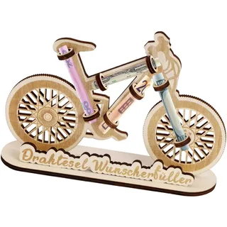 Geldgeschenk Fahrrad, Deko Fahrrad Geschenk Geldgeschenk Spardose Holz Geldgeschenke Geburtstag für Familie Freunde Liebhaber Radfahrer