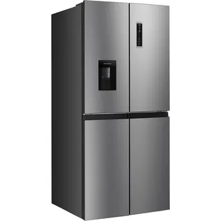 HANSEATIC Multi Door "HCDC18080CWD", Energieeffizienz: C, silber (edelstahl), Wasserspender, Kühlschränke, NoFrost, Wasserspender, Display, Multi Door