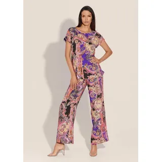 Madeleine Shirtbluse mit Unikat-Print Lila 48