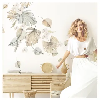 Grandora Wandsticker Boho Blätter Wandtattoo für Wohnzimmer