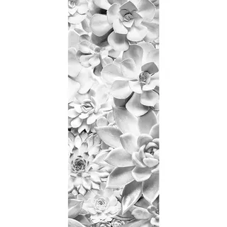 Komar Vliestapete , Schwarz, Weiß , Floral , 100x250 cm , Fsc , Tapeten & Wandverkleidungen, Vliestapeten