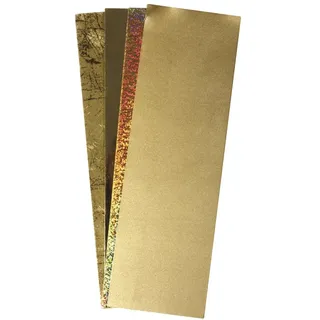 Rayher Verzierwachs Gold-Töne Set 4 Platten 20 x 6,5 cm
