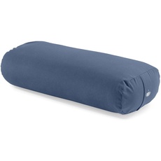 Lotuscrafts Yoga Bolster for Yin Yoga - Yoga Bolster with Kapok Filling - Washable Cotton Cover - Yoga Cushion Large for Restorative Yoga (Special Edition)
