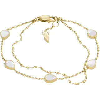 Fossil Teardrop Armband mit Perlmutt goldfarben JF04317710