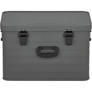 ENDERS Enders® Alubox Toronto L Grey, 63 Liter, Aluminium Box 1 mm Wandstärke, spritzwasserdicht, stapelbar - Alukiste, Metallkiste, Metallbox mit Deckel - verwendbar als Transportbox, grau