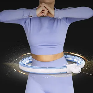 HMS HHM15 Hula Hop Blau mit Magnet und Gewicht + HMS-Zähler - Blau