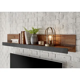 Home Affaire BROOKLYN Wandregal 153 x 18 x 23 cm Grau