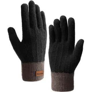 Homealexa Winterhandschuhe Touchscreen Handschuhe Strick Fingerhandschuhe Sport Warm und Winddicht Winterhandschuhe für Skifahren Radfahren und SMS, Geeinget für Damen und Herren