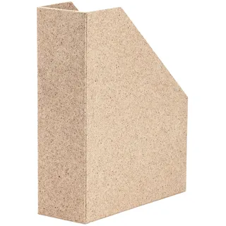 Rössler SOHO Stehsammler A4 mit Griff | Stehsammler Pappe aus stabilem Karton | Büro Organizer | Schreibtisch Organizer | Zeitschriftenhalter | 315 x 260 x 80 mm | 1 Stück | Farbe: Braun | Cacao