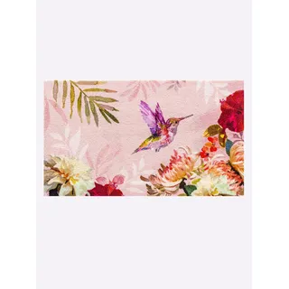 Fußmatte Gr. 5, bunt (rosa, bunt), B:110cm H:7mm L:175cm, Polyamid, Teppiche, Fußmatte