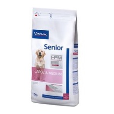 2x12 kg Large & Medium Senior Virbac Veterinary HPM Hrană uscată câini