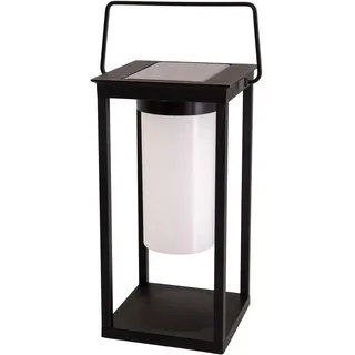 NÄVE Solarleuchte Aluminium Kunststoff Metall 14,5x32,5x14,5 cm 1 Stk. schwarz