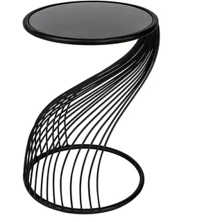 Casablanca modernes Design Beistelltisch - - Glas - - rund Ø 52.5 cm - Wohnzimmer, Wohnzimmertische, Beistelltische, Beistelltische Metall