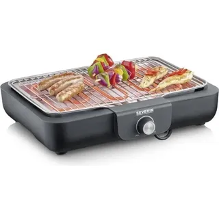 Elektrogrill SEVERIN PG8554, 37x29 cm Grillfläche, Einstellbarer Thermostat, 2300W, Innen/Aussen