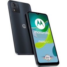 Motorola Mobility Moto e13 Smartphone (6,52'-HD+-Display, 13-MP-Kamera, 2/64 GB, 5000 mAh, Android 13), Cosmic Black, inkl. Handyhalterung [Exklusiv bei Amazon]