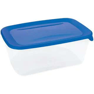 Curver Gefrier-safe rechteckige Kunststoff-Lebensmittel-Lagerbehälter (3 l), EF503758 - Blau