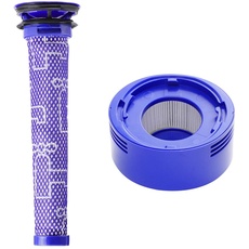 INF Ersatzteile Zubehör für Dyson V8 Staubsauger, Vorfilter und hinterer Filter, Ersatzteile Filter Zubehör set, 2 × Staubsaugerfilter